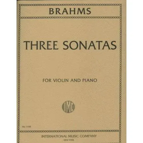 Shar Music Brahms Sonaten Op.78 100 108 Violinennoten