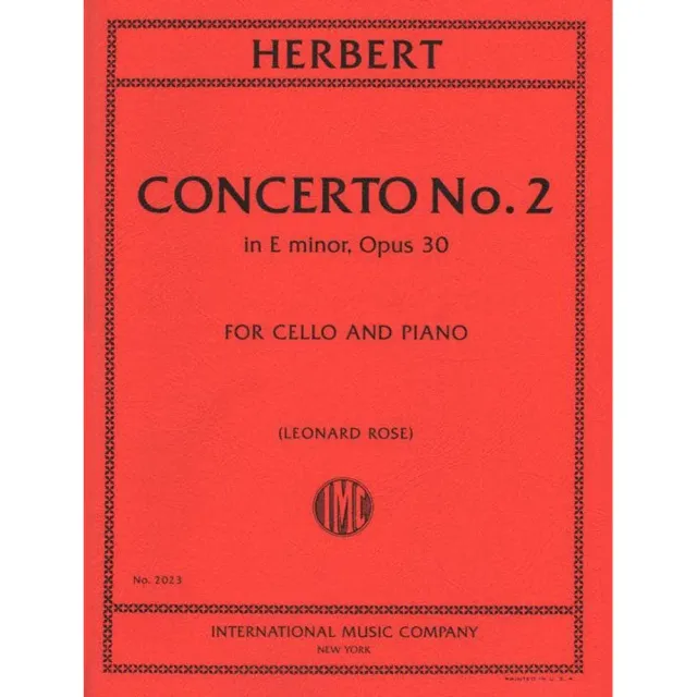 Shar Music Herbert Konzert Nr. 2 e-Moll op. 30 Cello Noten