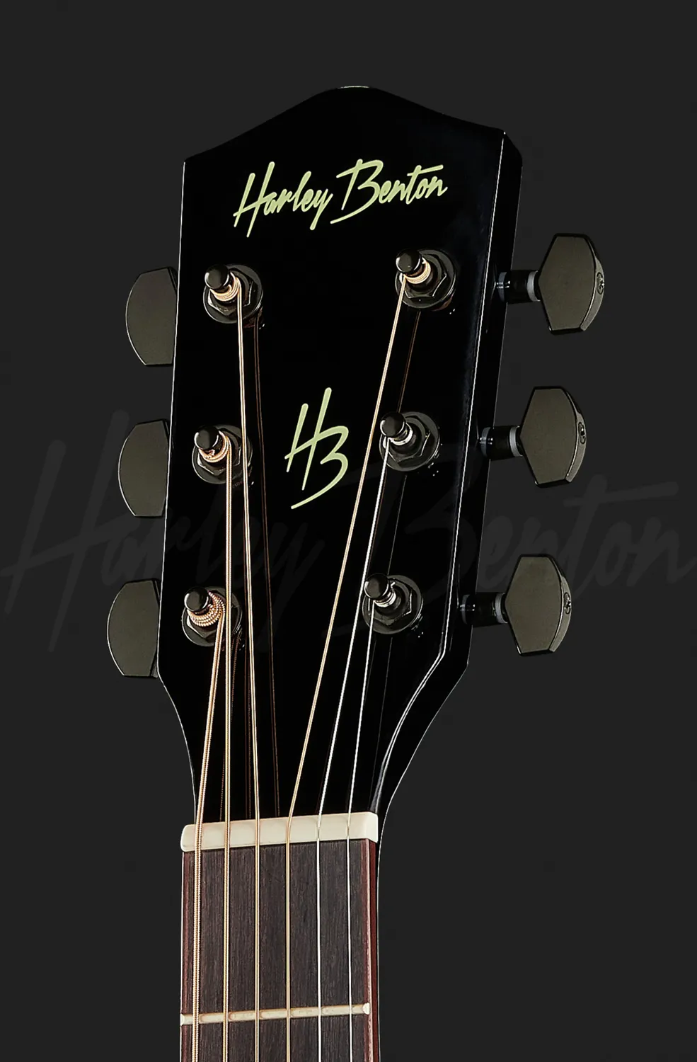Harley Benton Custom Line EAX-500TL Westerngitarre Schwarz Tonabnehmer