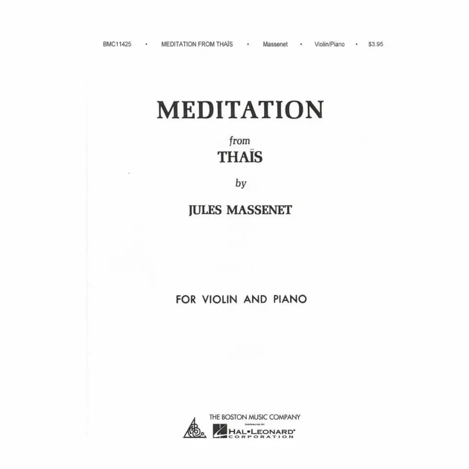 Massenet Méditation Thaïs Violinnoten mit Klavier