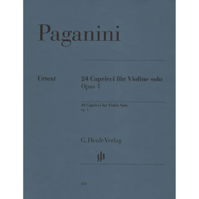 Henle Urtext Paganini 24 Capricen Noten Violine solo
