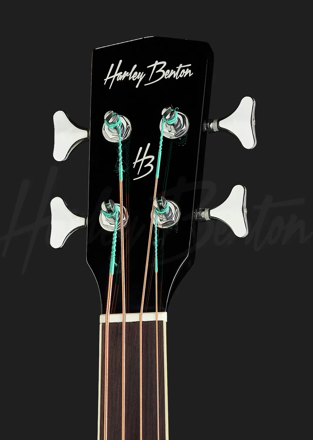 Harley Benton Custom Line B-30BK-FL Akustikbass bundlos
