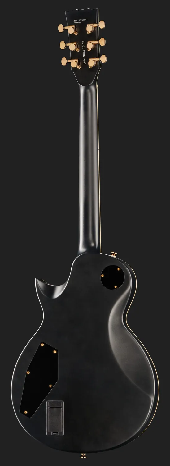 Harley Benton Deluxe SC-Custom Plus EMG E-Gitarre schwarz
