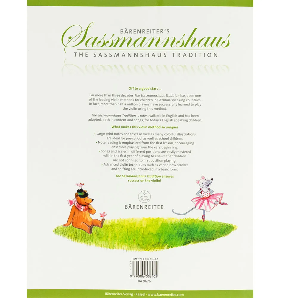 Sassmannshaus Early Start Violine Vol.1 Noten mit Chinesisch-Heft