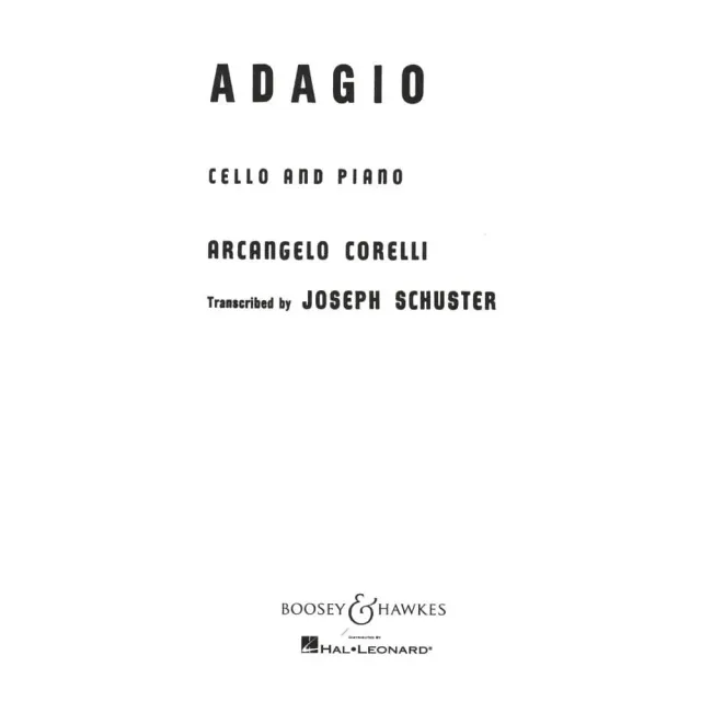 Boosey & Hawkes Corelli Adagio Cello Klavier Noten