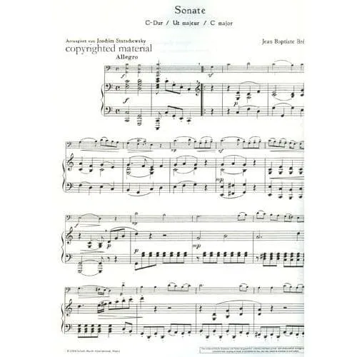 Schott Breval Sonate C-Dur Viola Klavier Noten Stutschewsky
