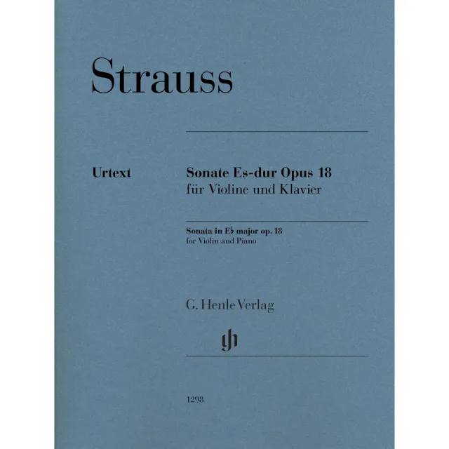 Henle Strauss Sonate Es-Dur op. 18 Noten Violine Klavier