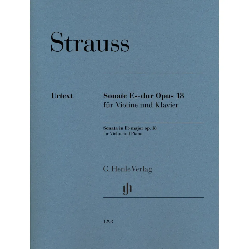 Henle Strauss Sonate Es-Dur op. 18 Noten Violine Klavier