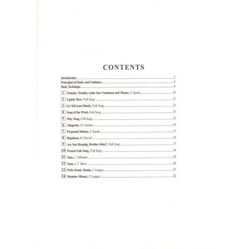 Suzuki Guitar School Volume 1 Notenheft Gitarre