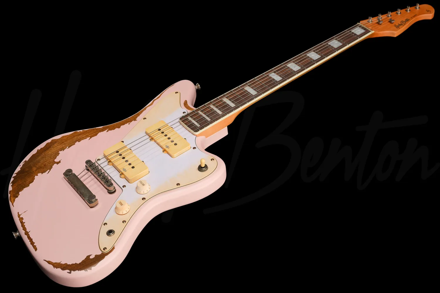 Harley Benton JA-60HA SP E-Gitarre Shell Pink Aged Singlecoil