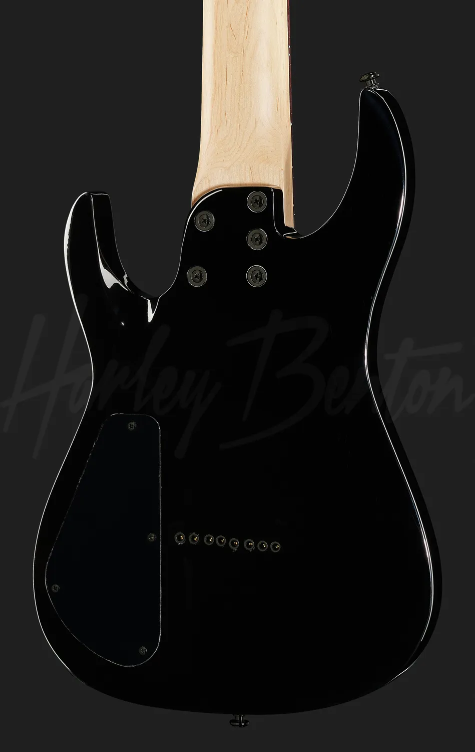 Harley Benton R-458 BK 8-Saiter E-Gitarre schwarz