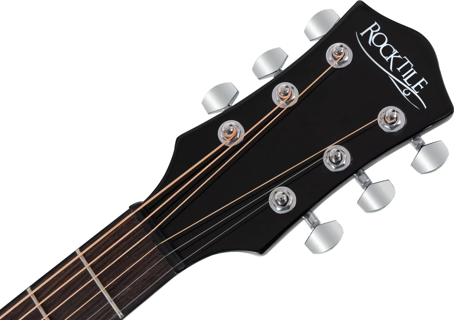 Rocktile D-60CE Westerngitarre Schwarz Dreadnought EQ