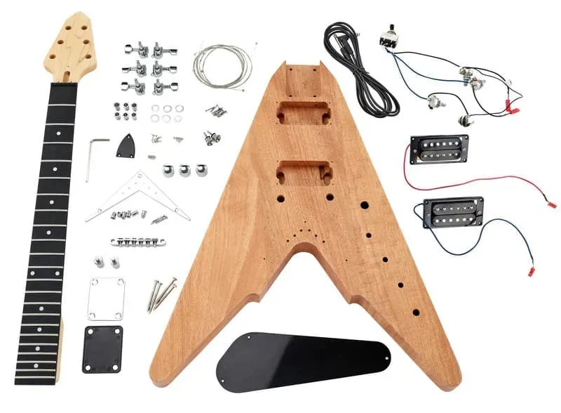 Harley Benton Victory E-Gitarren-Bausatz Natur Humbucker
