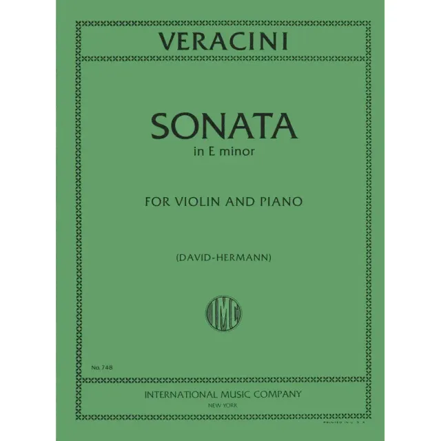 Veracini Sonate e-Moll Op.2 Nr.8 Violin Noten Klavier