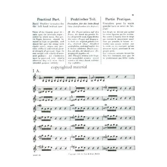 Carl Fischer Flesch Urstudien Noten Violine Grundlagen