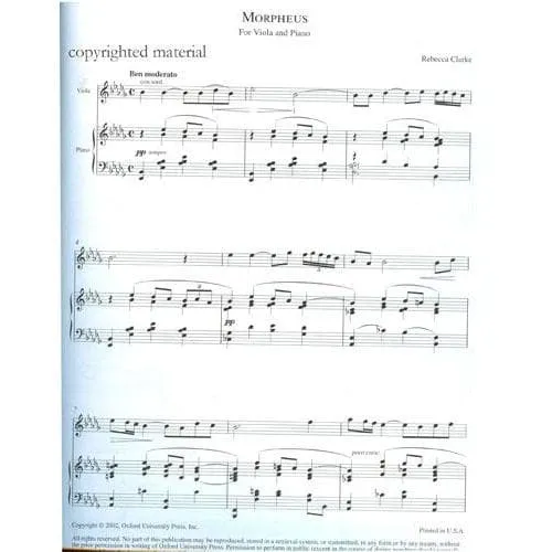 Oxford University Press Morpheus Noten Bratsche Klavier
