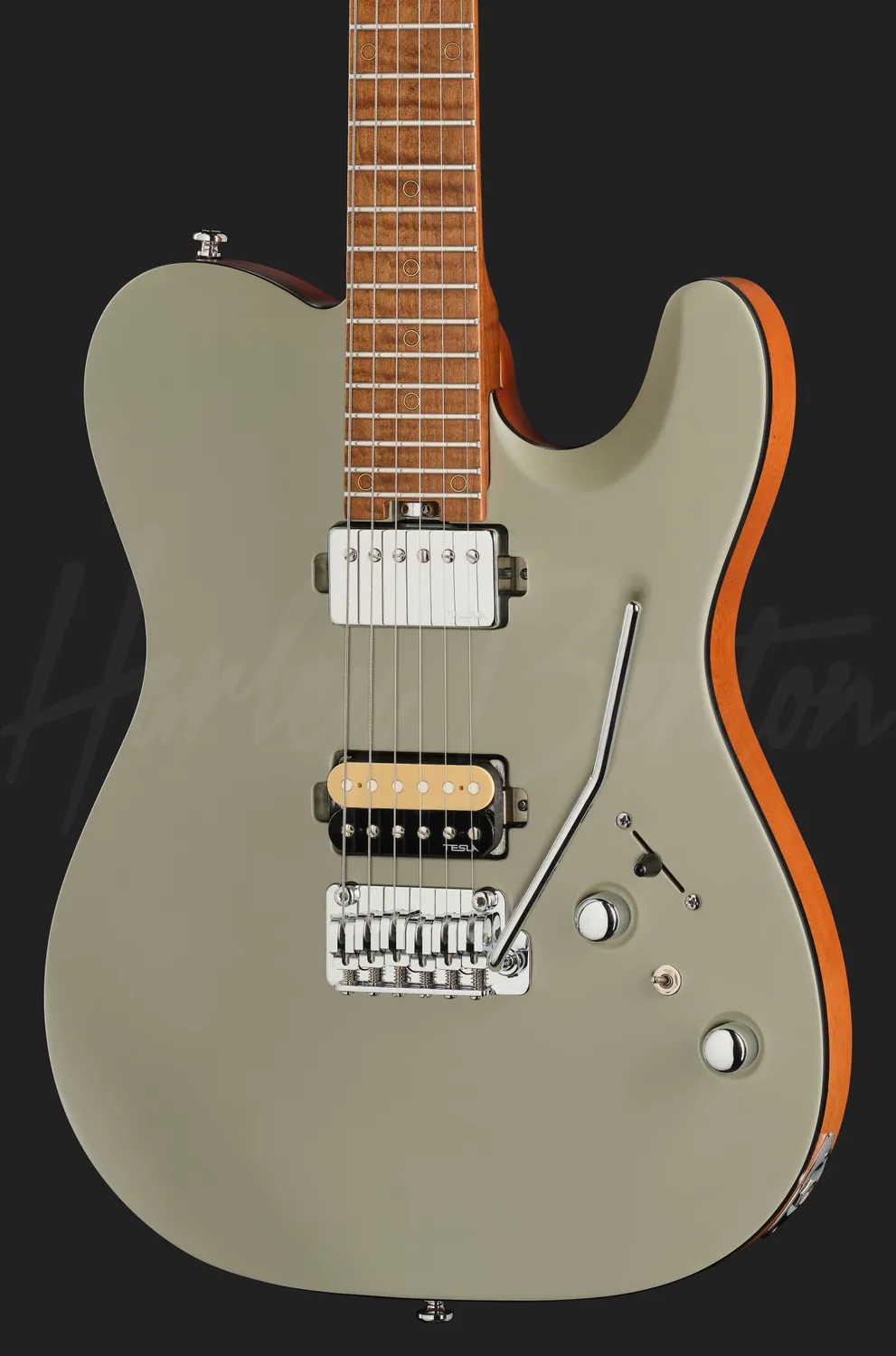 Harley Benton Fusion-T II HH MN SGR E-Gitarre Satin Grey Humbucker