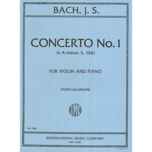 Bach BWV 1041 Violinkonzert a-Moll Noten Galamian