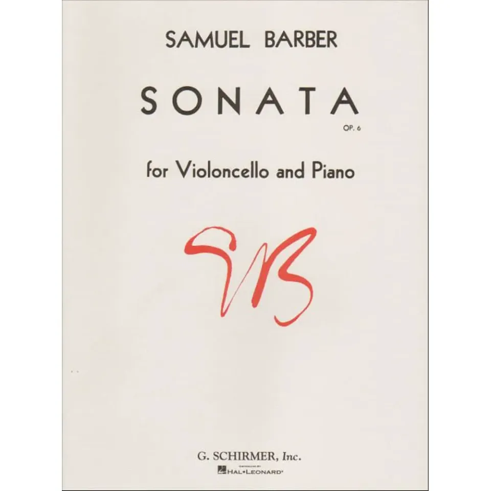 Schirmer Barber Sonata Op 6 Cellonoten Cello Klavier c-moll