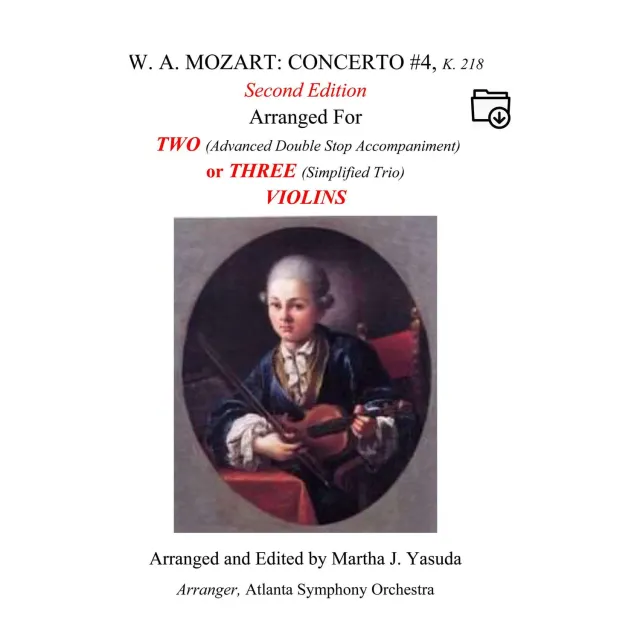 Yasuda Mozart Concerti No 4 Noten 2-3 Violinen Download