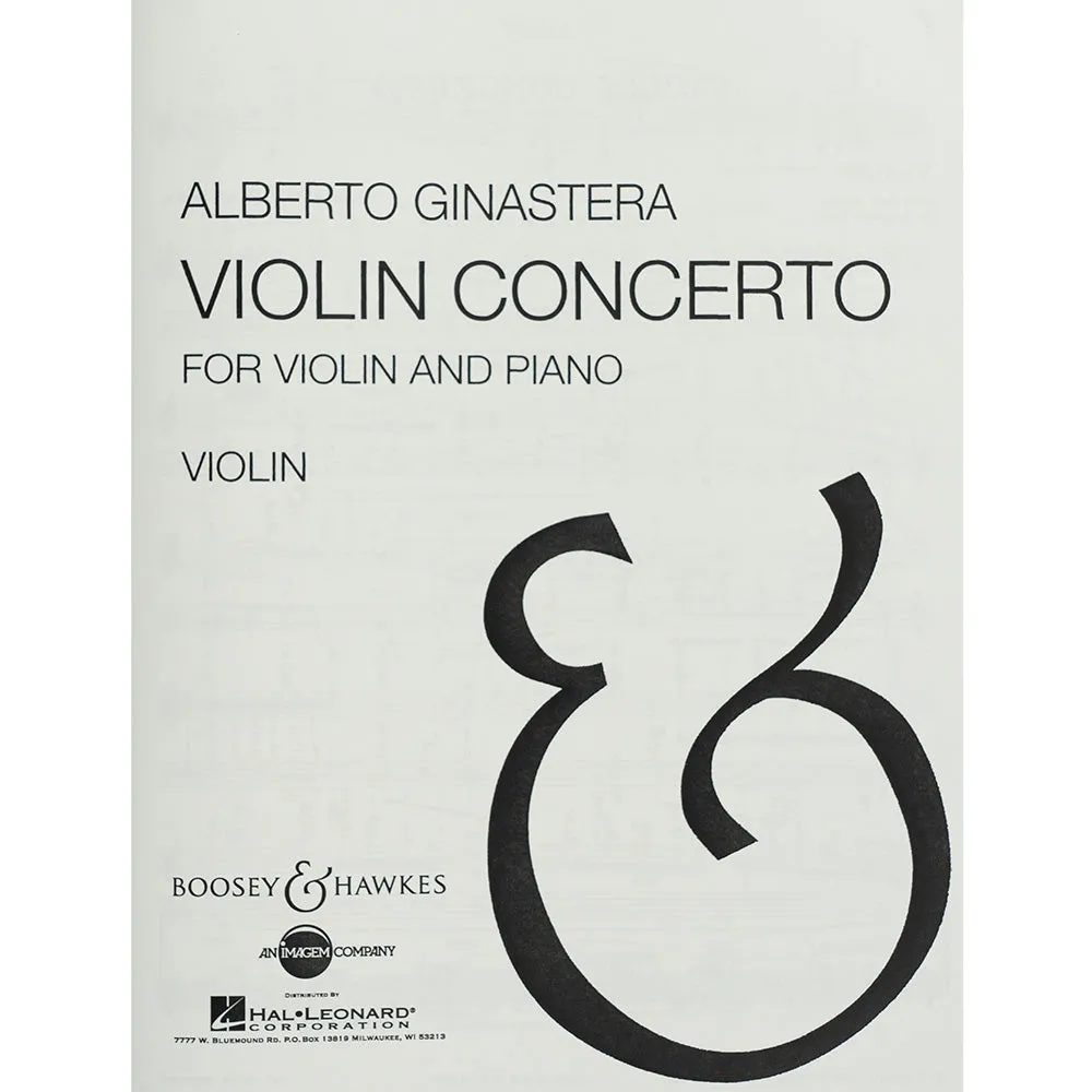 Ginastera Violinkonzert op. 30 Noten Violine Klavier virtuos