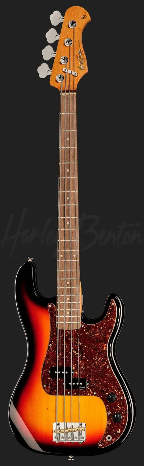 Harley Benton Vintage PB-62 E-Bass Sunburst Split-Coil