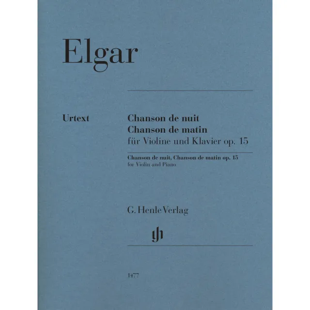 Henle Elgar Chanson nuit matin Op.15 Geigen-Noten