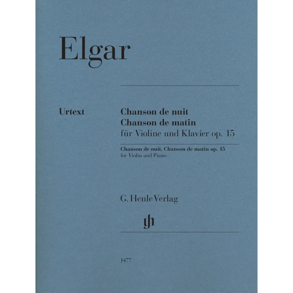 Henle Elgar Chanson nuit matin Op.15 Geigen-Noten