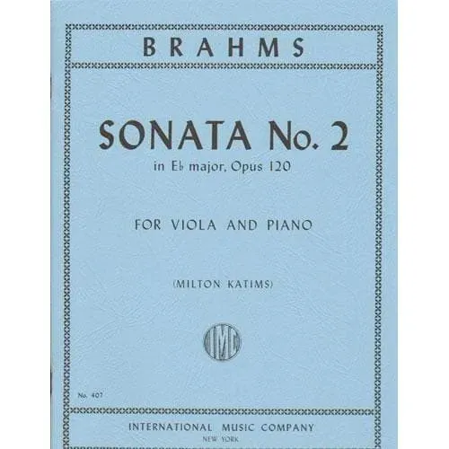 International Brahms Sonate Op 120 Nr 2 Viola Klavier Katims