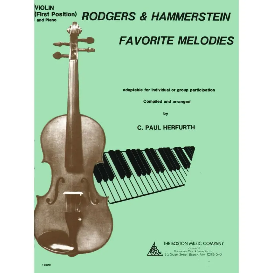 Boston Rodgers Hammerstein Favorite Melodies Violine Klavier