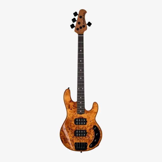 Sterling StingRay RAY34 E-Bass Poplar Top Amber HH