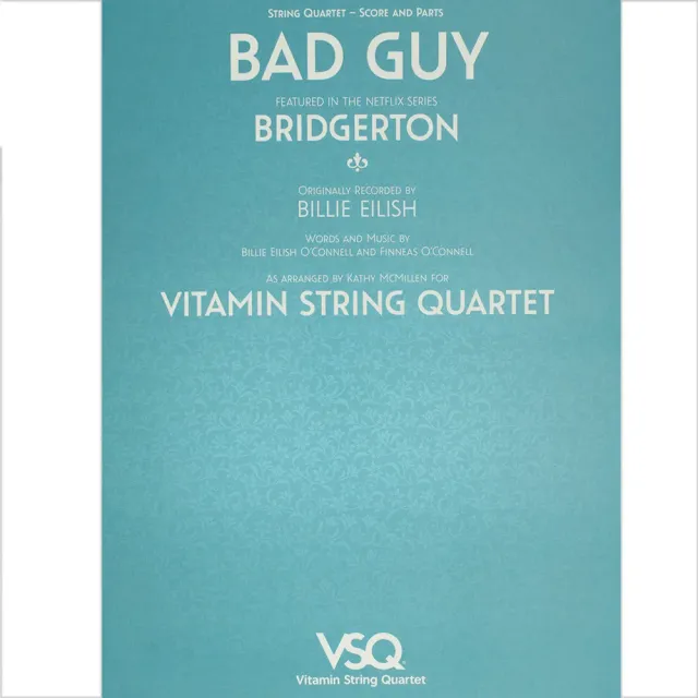 Bad Guy Bridgerton Noten für Streichquartett Softcover