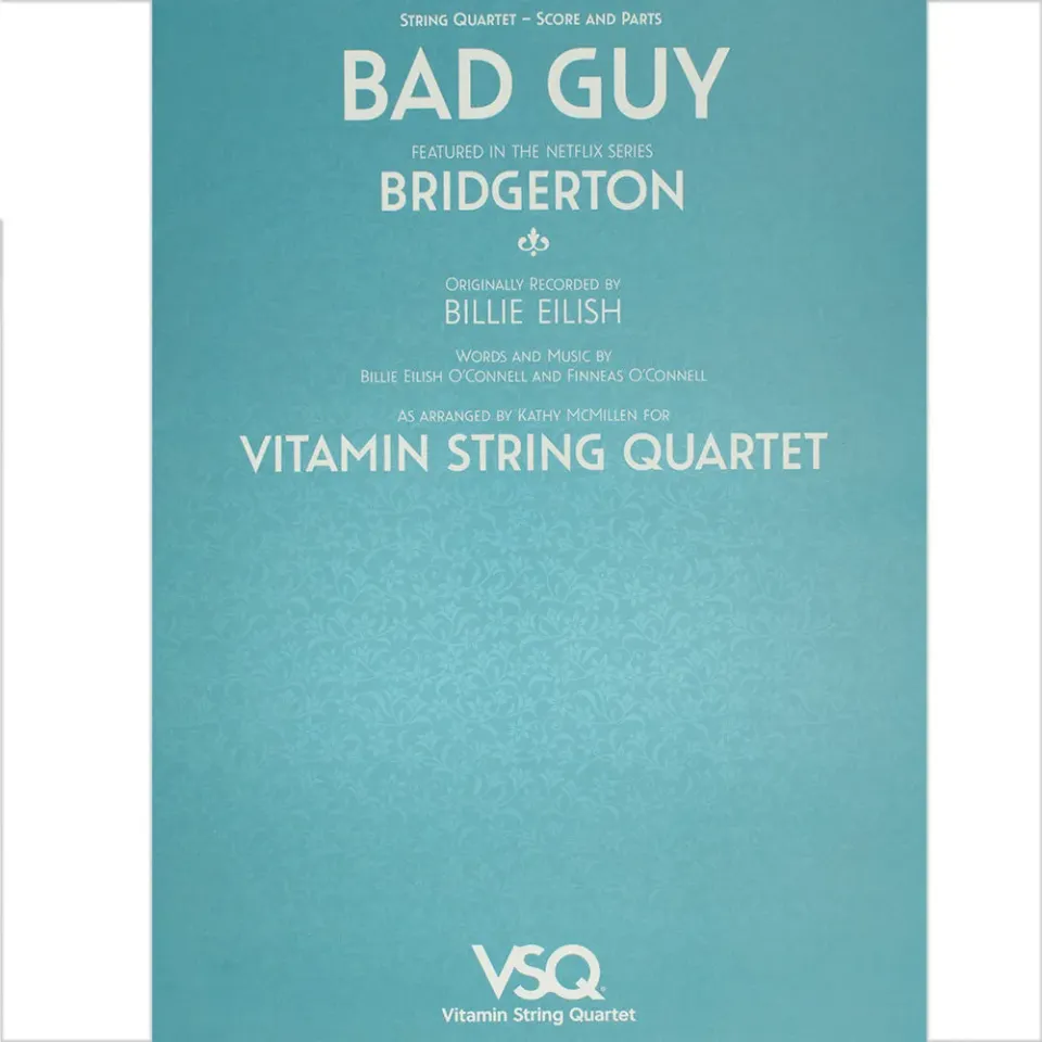 Bad Guy Bridgerton Noten für Streichquartett Softcover