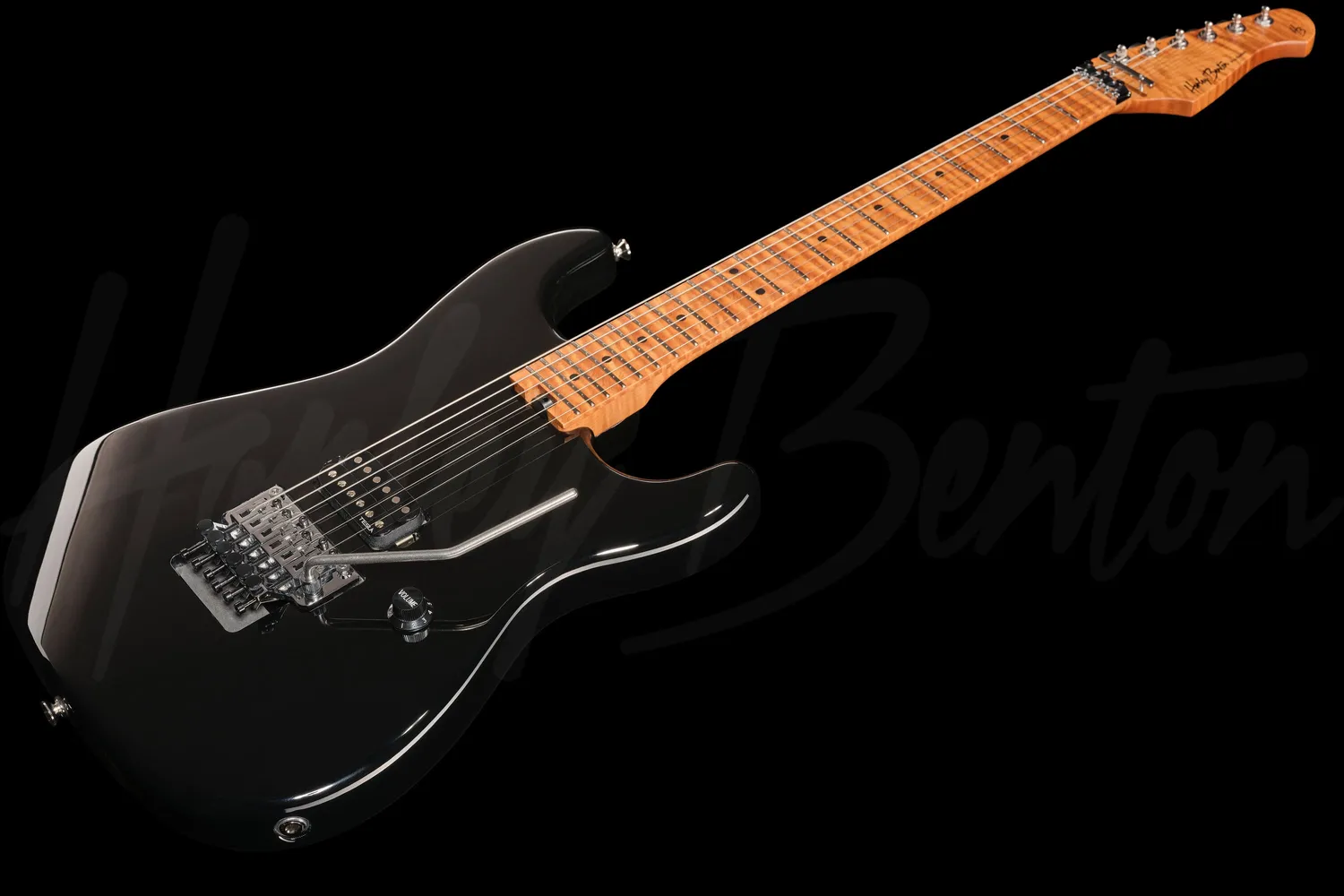 Harley Benton ST-80FR E-Gitarre Black Floyd Rose Humbucker