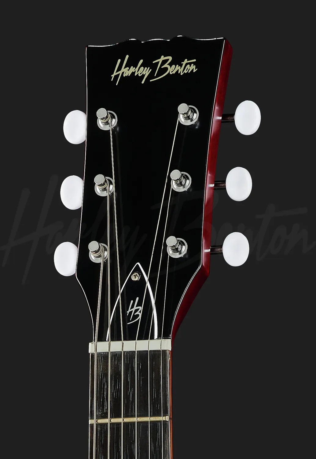 Harley Benton DC-Junior E-Gitarre Faded Cherry P90
