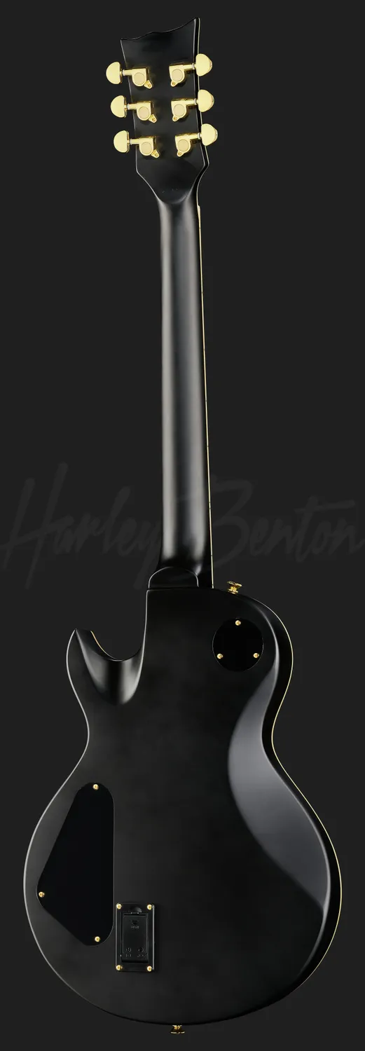 Harley Benton Vintage SC-1000 SBK E-Gitarre Satin Black Aktiv
