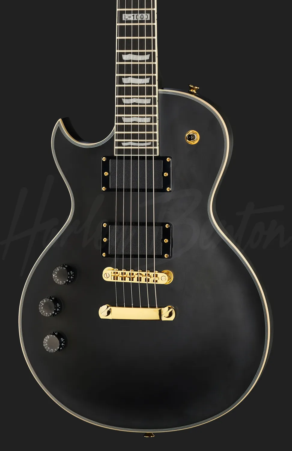 Harley Benton Vintage SC-1000LH E-Gitarre Linkshänder Vintage Black