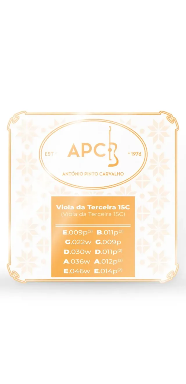 APC Viola da Terceira 15C Saitensatz 15-saitig