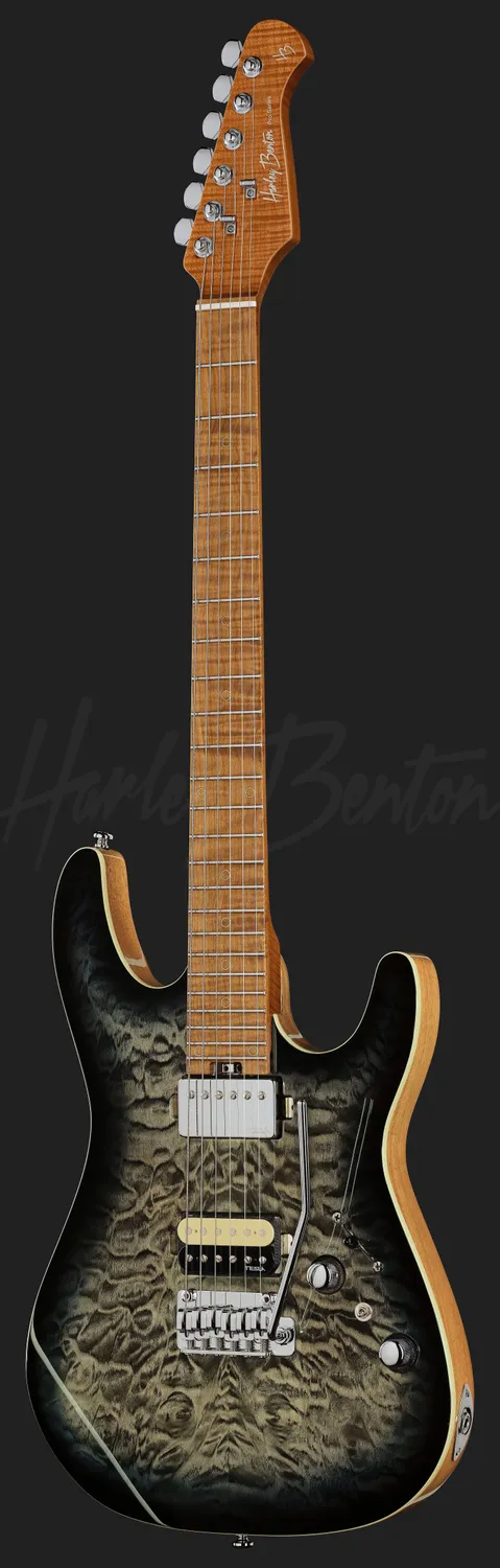 Harley Benton Progressive Fusion-IV HH E-Gitarre Blue Burst