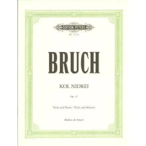 Peters Bruch Kol Nidre Op.47 Bratschennoten Viola Klavier