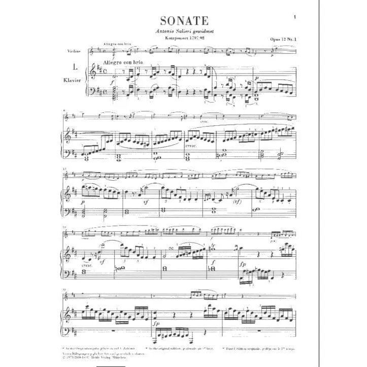 Henle Beethoven Violinsonaten Band 1 Violine Klavier Urtext Rostal