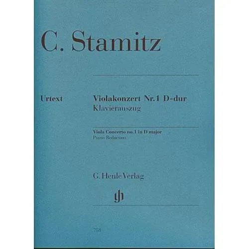 Henle Stamitz Konzert D-Dur Op. 1 Viola-Noten Klavier
