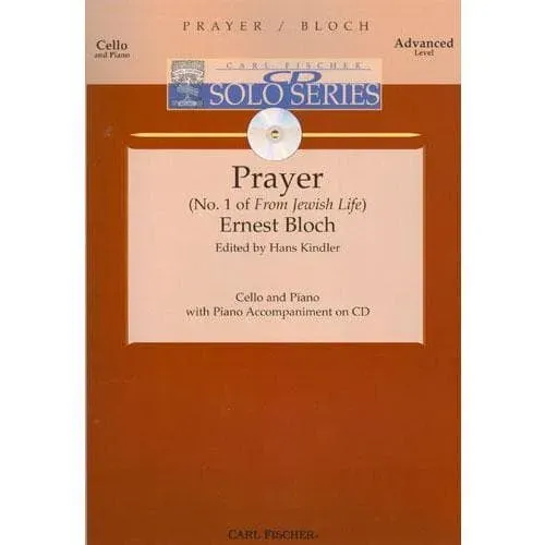 Shar Music Bloch Prayer Nr.1 Noten Cello Klavier Fischer