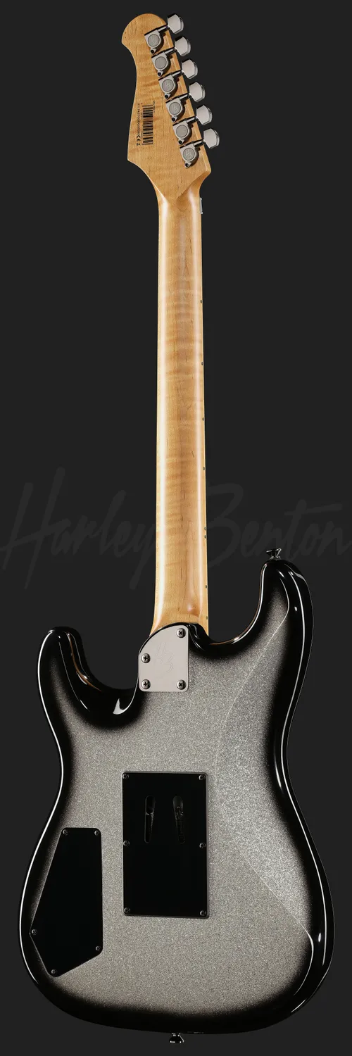 Harley Benton ST-80FR MN E-Gitarre Silver Sparkle Floyd Rose