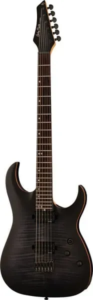 Harley Benton Amarok-BT Baritongitarre Black Natural Flame Burst