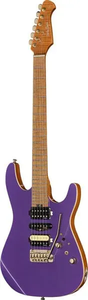 Harley Benton Fusion-IV HSH E-Gitarre Purple Metallic