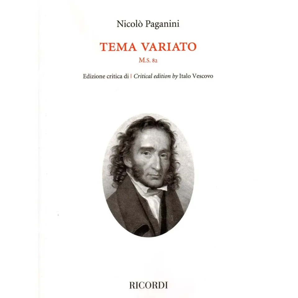 Ricordi Paganini Tema Variato M.S. 82 Soloviolinnoten