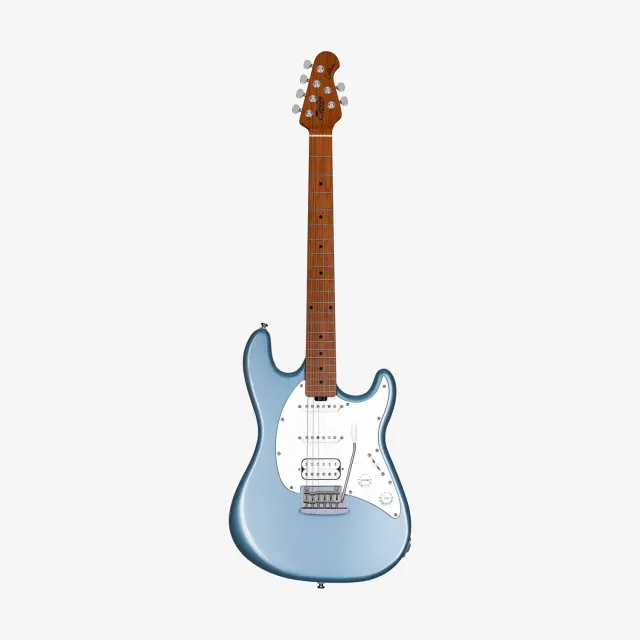 Sterling Cutlass CT50 E-Gitarre Firemist Silver HSS