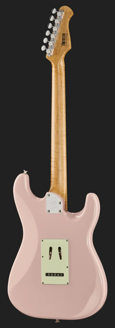 Harley Benton ST-Modern Plus MN HSS LH E-Gitarre Shell Pink Edelstahl