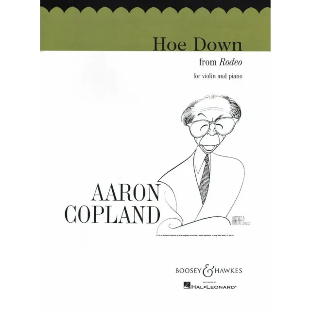 Shar Copland Hoe-Down Rodeo Geigennoten mit Klavier